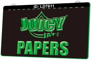 LD7611 Juicy Jay Papers 3D Engraving LED Light Sign Wholesale Retail