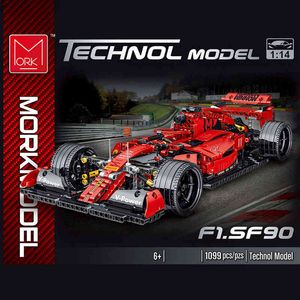 High-tech Series Simulation F1 Racing Car Model Building Blocks Creator MOC City Race Cars Bricks Toys For Boy Kids Adult Gifts X0503