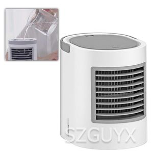 Elektriska fläktar Mini Portable Water Purification Air Conditioning Fan Small Cooler Office Bedroom Desktop Kylskåp Fuktning