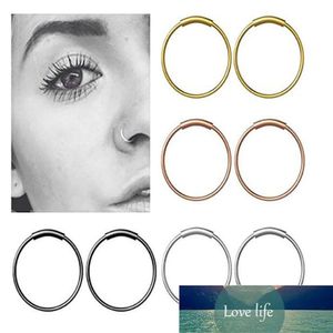 Fashion Surgical Steel Nose Hoop Nose Ring Stud Punk Style Body Piercing Jewelry Nose Lip Cartilage Tragus Helix Ear Piercing
