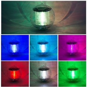 LED Summer Villa Pool Waterproof Solar Power Multi Color Changing Water Drift Lamp Floating Light Security Dropship