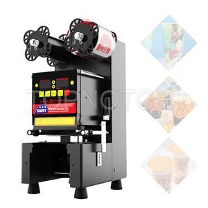 Full Automatic Cope Sealer Bubble Machine Machine Milk Coffee Seling Equipamento