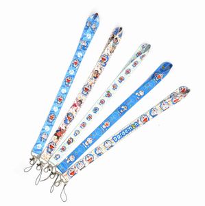 Cartoons Anime Cat Lanyard For Keychain ID Kort Pass Gym Mobiltelefon USB Badge Holder Key Ring Tillbehör