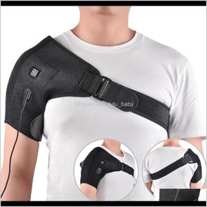 Heat Therapy Brace Adjustable Heating Pad For Frozen Bursitis Tendinitis Strain Cold Support Wrap G4Xwx Body Braces Supports Mjwbp