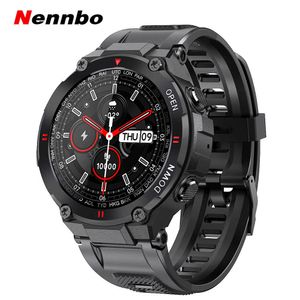 Mens klockor 2021 Smart Watch Men Sport Fitness Bluetooth Samtal Multifunktion Musikkontroll Väckarklocka Påminnelse SmartWatch för telefon