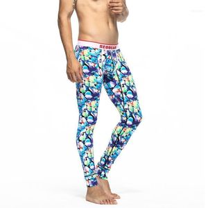 Men s Pants Brand d Print Sports Fitness Casual Skinny Breathable Man s Thermal Long Johns Plus Size Underwear For Male