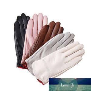 本革手袋冬の女性の厚いシープスキングローブ女性サーマルグローブ工場価格専門のデザイン品質最新スタイルの元のステータス