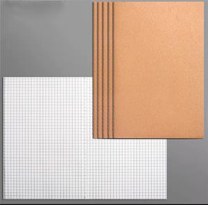 Kraft Paper Notepads anteckningsboksregel SketchBooks Pocket Journals för barn 68 sidor