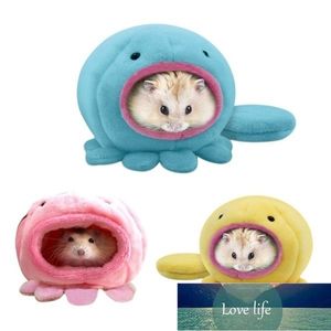 Simpatiche gabbie per piccoli animali Forma di polpo Ratto Criceto Uccello Scoiattolo Caldo letto morbido Pet Toy House Prezzo di fabbrica design esperto Qualità Ultimo stile Stato originale