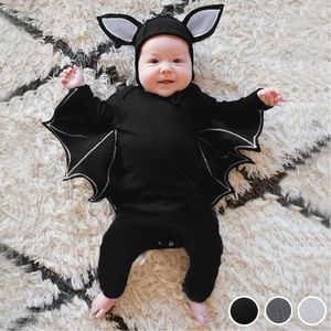 Clothing Sets Toddler Born Baby Boys Girls Clothes Halloween Cosplay Costume Bat Romper Hat 2pcs Costumes Outfits Set My 1st Day#