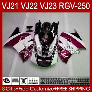 Bodys For SUZUKI RGVT RGV 250CC 250 CC RGV-250 Panel RVG250 20HC.131 RGVT-250 90 91 92 93 1994 1995 1996 RGV250 SAPC VJ22 1990 1991 1992 1993 94 95 96 Fairings wine red new