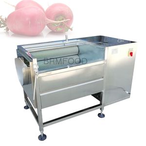 Household stainless steel Potato Peeling Machine Soft Brush Washing maker High Capacity Pepper Tomato Ginger Pumpkin Seafood Vegetable