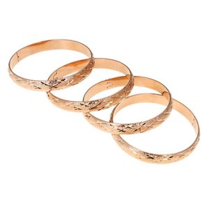 Bangle Africa Ethiopian Bridal Jewelry Sets Rhombic Lattice Rose Gold Can Open Bangles For Women Bride Dubai Bracelet Charm Cute Jewels