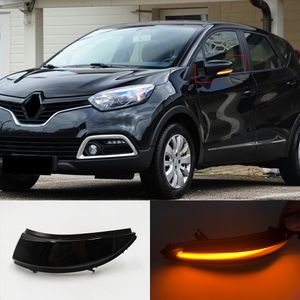 Renault Clio IV MK4キャプチャJ87動的LEDターン信号ライトサイドウィングミラーインジケータのための2ピースの自動照明