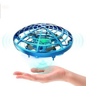 KAKBEIR Święty Kamień UFO Mini Drone Wykrywanie ręcznie Anti-Collist Syllated RC dla dzieci Helikopter Zabawki 211104