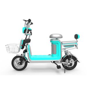 Wholesale two wheel electric car resale online - standard lithium battery electric bicycle folding electric car adult two wheeled scooter