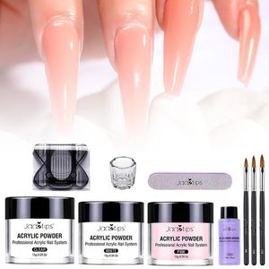 Nail Art Kits Gel Polish Set Kit Akrylpulver och flytande med pensel Nails Decoration Extension Manicure Tools