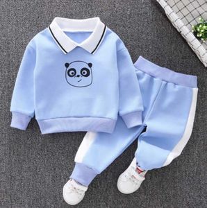 Meninos menina crianças crianças conjuntos 2021 outono manga longa ternos ativos letra impressão bebê roupas 2 pcs menino conjunto