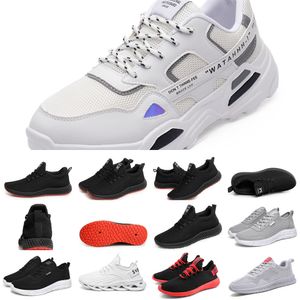 JFUH Scarpe da corsa casual da uomo comode traspirante solido Nero grigio scuro Beige donna Accessori di buona qualità Sport estate Moda scarpa da passeggio 25