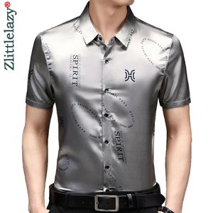 Men's Casual Shirts 2021 Designer Letter Mens For Men Clothing Korean Fashion Summer Short Sleeve Shirt Luxury Dress Clothes Jersey 65
