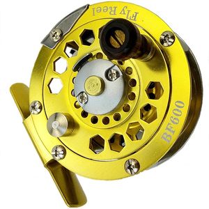 Gold-verhältnisse großhandel-BF600 Full Metal Rolle Fliegenfischen Eisgold Silber Farbe Getriebe Linkshänder Baitcasting Rollen