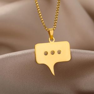 Hängsmycke Halsband Hip Hop Punk Halsband för män Kvinnor Klassisk dialogruta Charm Choker Goth Fashion Smycken Gift Whosale