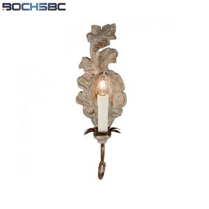 Wall Lamps BOCHSBC American Iron Candle Lamp French Retro Style Led Lights Apply To Dining Room Bed Hallway Lampada
