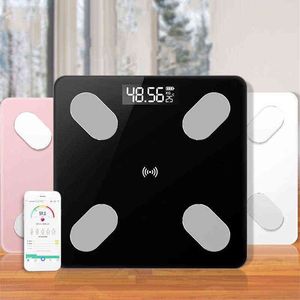 Body Bathroom Scale Smart Bluetooth BMI Eletrônico LED Digital Gordura Peso Balanço Body Composition Analyzer H1229