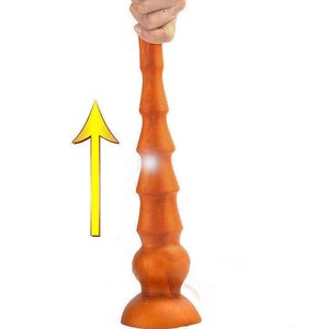 Nxy Giocattoli Anali Lungo Enorme Dildo a Spirale Senza Vibratore Coda Butt Plug Giocattoli Adulti del Sesso per Donne Uomini Strap on Big Sucker Dildo Massaggiatore Prostatico 1208