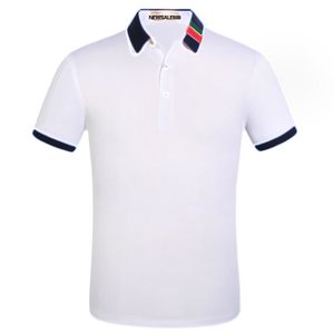 Letnia męska koszulka polo bawełniane koszule jednokolorowe topy z krótkim rękawem szczupła oddychająca męska moda uliczna męskie koszulki rozmiar ubrania M-3XL