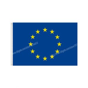 EU-Flaggen der Europäischen Union, nationales Polyester-Banner im Format 90 x 150 cm, 3 x 5 Fuß, Flagge auf der ganzen Welt, weltweit im Freien, kann individuell angepasst werden
