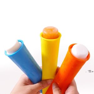 NOVITÀUtensili da cucina in silicone Stampi per ghiaccioli fai da te Ice Popping Maker Vassoio per tubi Stampo per congelamento con coperchi Regalo per bambini EWD6673