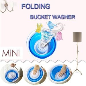 Folding Laundry Tub Basin Portable Mini Washing Machine Automatic Clothes Bucket BENL889 Buckets