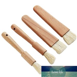 Household Kitchen Brush Barbecue Oil Brush Round Handle Bristle es Flat Pastry Baking Kitchen Cooking Factory price expert design Quality Latest