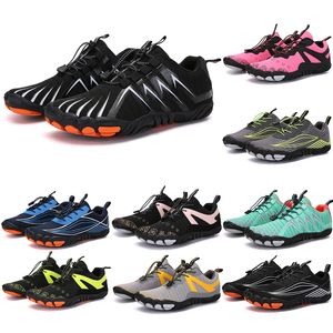 2021 Four Seasons Five Fingers Sports shoes Mountaineering Net Extreme Simple Running, Cycling, Hiking, green pink black Rock Climbing 35-45 color50