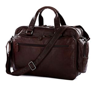 Fashion Genuine Leather Briefcase Men briefcase large Business big tote Handbag big Laptop Bag document