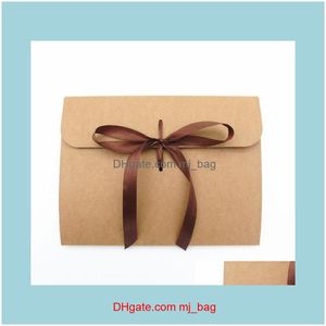 Wholesale silk postcards resale online - Wrap Event Festive Party Supplies Home Garden24 Cm Large Kraft Po Postcard Box Packaging Case White Paper Gift Envelope For Silk Sca
