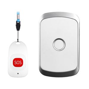 Other Door Hardware Intelligent Home Wireless Pager Doorbell Old Man Emergency Alarm Calling Bell 80m Remote Waterproof SOS Button Chime