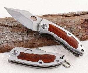 Bron F113 Pocket Folding Knife 3Cr15Mov Blad Steel Wood Handle Tactical Rescue Knifes Hunting Fishing EDC Survival Tool Knives 05196