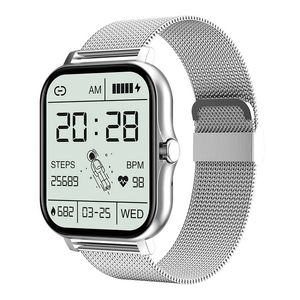 GT20 Smartwatch für Männer Frauen 1,69 Zoll Full Touch Bluetooth Anruf individuelles Zifferblatt Herzfrequenz Fitness Tracker Armbanduhr Sportarmband IWO 13 Pro Smart Watch Android IOS