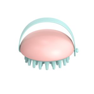 100 pcs Soft Silicone Shampoo Brush Head Body Cuidados Cuidados Cuidados de Lavagem Pente Banho Chuveiro Escovas Spa Emagrecimento Massager Scrubber Exfoliador