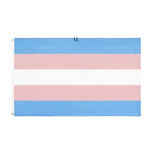 Regenbogen-Flaggen-Banner, 3 x 5 Fuß, 90 x 150 cm, LGBT-Pride, Trans-Transgender-Flagge, lesbisch, schwul, bisexuell, pansexuell, bereit GCF14189