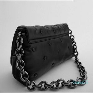 أسود مغلفة كبيرة حقائب الكتف للنساء NEW 2021 المرأة الأزياء حقيبة محفظة الفاخرة ماركة digner الرجعية msenger bagrbrt