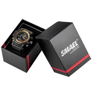 Achat Box achat en gros de Montres boîtes cas d emballage de carton plat taille sportive non vendue séparément veuillez acheter avec la montre NO3 noir rouge