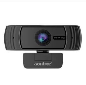 AONI A39 Auto Focus 60FPS 1080P Portable Webcam Computer Cameras Rotatable Camera for Broadcast Online Lesson Work Conference 30FPS