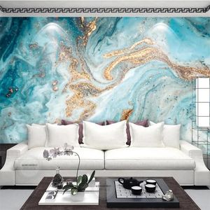Tapety niestandardowe samoprzylepne tapeta 3D atrament krajobraz abstrakcyjny chińska atmosfera Złote tła salon sypialnia dekoracja