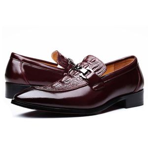 Мужские формальные туфли натуральная кожа Oxford обувь для мужчин 2021 свадьба мужская деловая обувь мужской крокодил большой размер 48