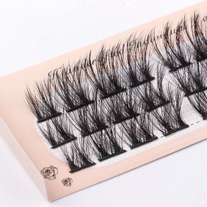 Newest Fashion Segmented Grafted Individual Eyelashes Soft & Vivid Hand Made Reusable Grafting 3D Fake Lashes Extensions Makeup Accessory For Eyes