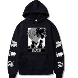 Anime Hoodie Meu Herói Academia Manga Longa Homens Mulheres Suor Hoodie Harajuku Pullover Y211118