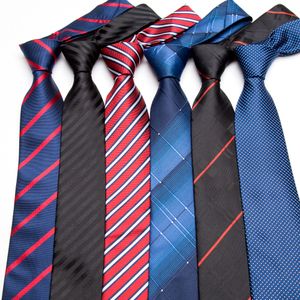 Groom Tie de casamento formal Classic Stripe Grid 8cm Acessórios de camisa de moda